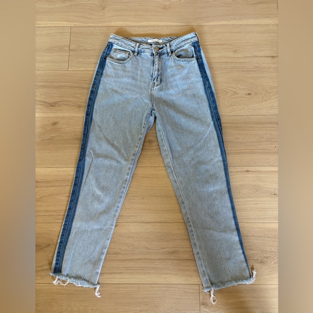 PacSun Light and Dark Blue, slightly capri style!